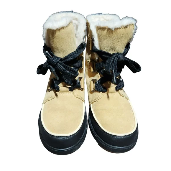 Sorel Tivoli IV Boots Womens Size 6 Beige Black - Picture 4 of 8